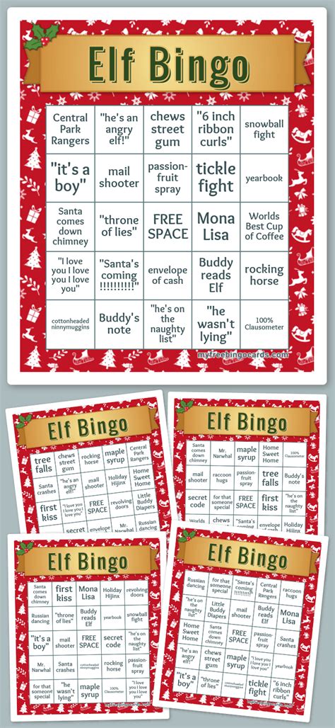 Elf Bingo Printable